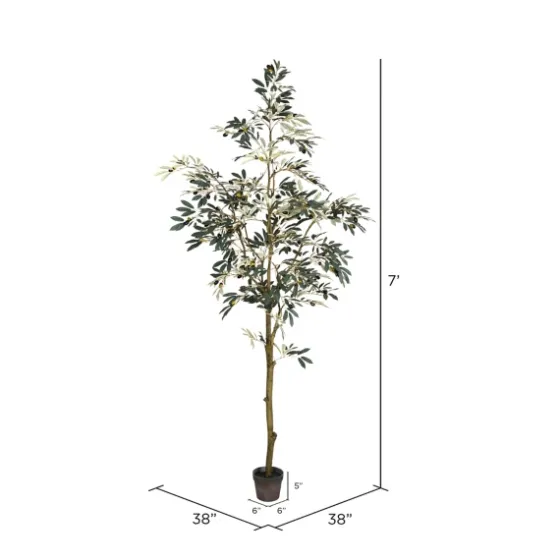 Potted Olive Tree, 7 Ft.-Kirkland's Home Cheap
