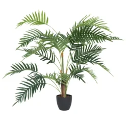 Potted Small Leaf Fern Palm Plant, 35 In.-Kirkland's Home Fashion