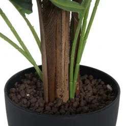 Potted Small Leaf Fern Palm Plant, 35 In.-Kirkland's Home Fashion