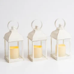 Pre-Lit Antique Ring Led Lanterns, Set Of 3-Kirkland's Home Cheap