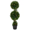 Pre-Lit Double Ball Cedar Potted Topiary-Kirkland's Home Best