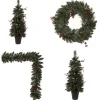 Pre-Lit 4-Pc. Outdoor Christmas Greenery Set-Kirkland's Home Cheap