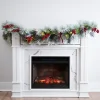 Pre-Lit Pine Cone And Berry Flocked Garland-Kirkland's Home Clearance
