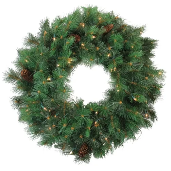 Pre-Lit Royal Oregon Pine Wreath-Kirkland's Home Best