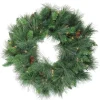 Pre-Lit White Valley Pine Wreath-Kirkland's Home Outlet