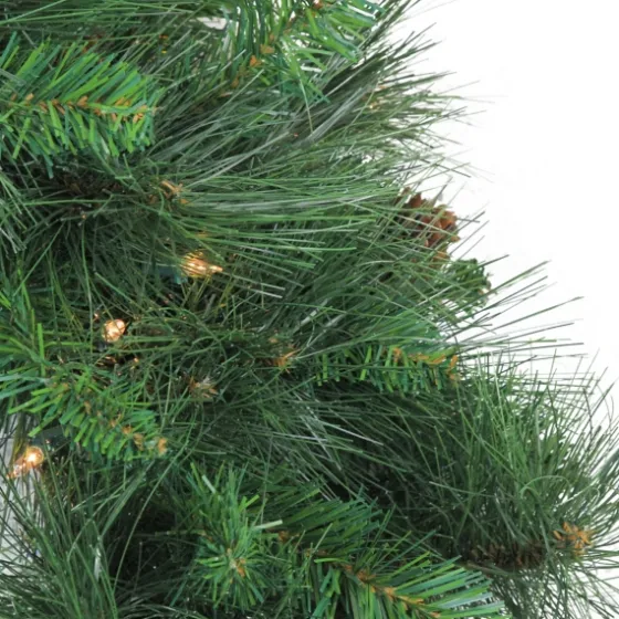 Pre-Lit White Valley Pine Wreath-Kirkland's Home Outlet