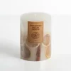 Pressed Citrus Unscented Pillar Candle, 3X4 In.-Kirkland's Home Clearance