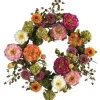 Pretty Peony Garden Mix Wreath-Kirkland's Home Clearance