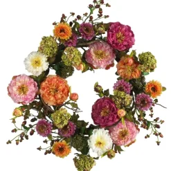 Pretty Peony Garden Mix Wreath-Kirkland's Home Clearance
