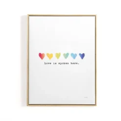 Pride Love Is Spoken Here Framed Art Print-Kirkland's Home Outlet