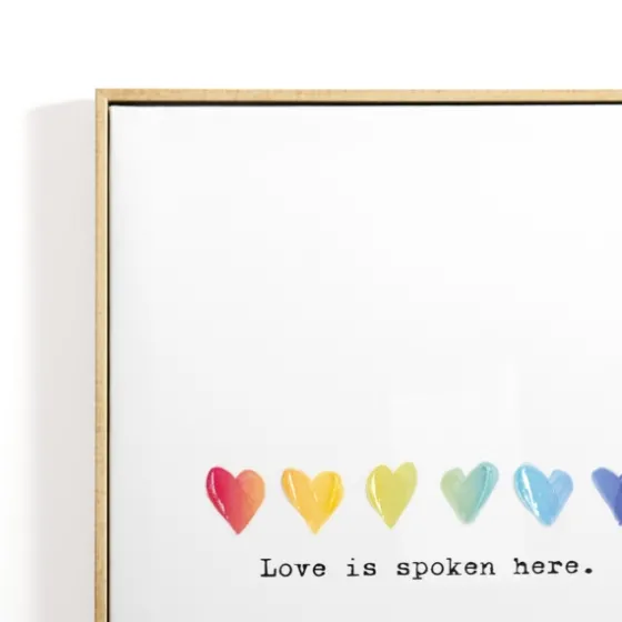 Pride Love Is Spoken Here Framed Art Print-Kirkland's Home Outlet