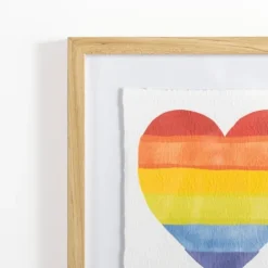 Pride Rainbow Heart Framed Art Print-Kirkland's Home New