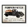 Pumpkin Patch Black Truck Framed Giclee Art Print-Kirkland's Home Best Sale