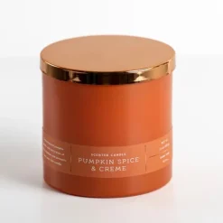 Pumpkin Spice & Creme Triple Wick Jar Candle-Kirkland's Home Sale