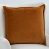 Pumpkin Velvet Duck Feather Throw Pillow-Kirkland's Home New