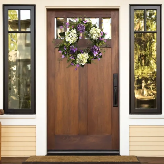 Purple And White Hydrangea Wreath-Kirkland's Home Best