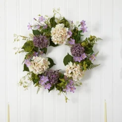 Purple And White Hydrangea Wreath-Kirkland's Home Best