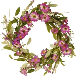 Purple Daisy And Lavender Wreath-Kirkland's Home Discount