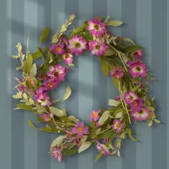 Purple Daisy And Lavender Wreath-Kirkland's Home Discount