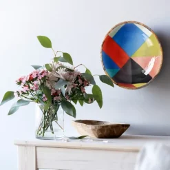 Pyramid Hanging Bowl Wall Plaque-Kirkland's Home Discount