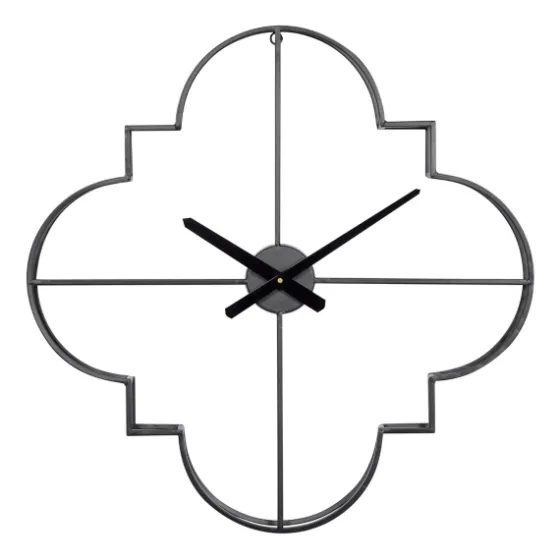 Quatrefoil Iron Cut-Out Wall Clock-Kirkland's Home Cheap