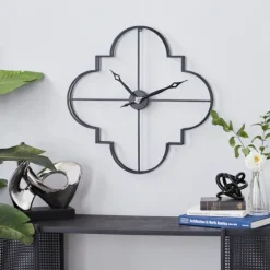 Quatrefoil Iron Cut-Out Wall Clock-Kirkland's Home Cheap