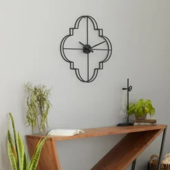 Quatrefoil Iron Cut-Out Wall Clock-Kirkland's Home Cheap