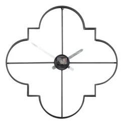 Quatrefoil Iron Cut-Out Wall Clock-Kirkland's Home Cheap