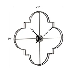 Quatrefoil Iron Cut-Out Wall Clock-Kirkland's Home Cheap