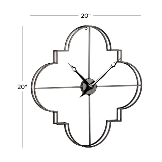 Quatrefoil Iron Cut-Out Wall Clock-Kirkland's Home Cheap