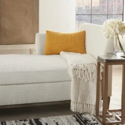Quilted Chevron Lumbar Pillow-Kirkland's Home Flash Sale