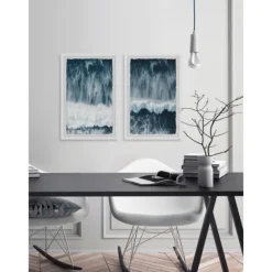 Raging Waves Diptych 2-Pc. Framed Wall Art Set-Kirkland's Home Cheap