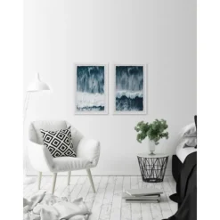 Raging Waves Diptych 2-Pc. Framed Wall Art Set-Kirkland's Home Cheap