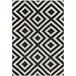 Rain Diamond Fringe Indoor/Outdoor Area Rug, 5X8-Kirkland's Home Best Sale