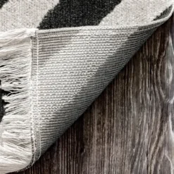 Rain Diamond Fringe Indoor/Outdoor Area Rug, 5X8-Kirkland's Home Best Sale