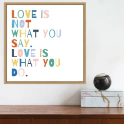Rainbow Words I Framed Canvas Art Print-Kirkland's Home Hot