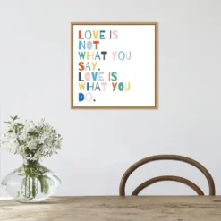 Rainbow Words I Framed Canvas Art Print-Kirkland's Home Hot