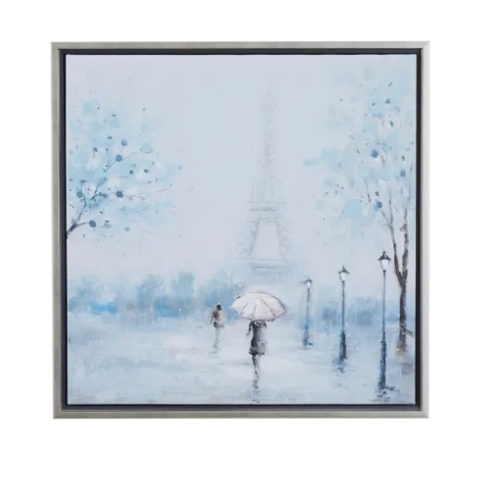 Rainy Paris Blues Transitional Framed Wall Art-Kirkland's Home Best