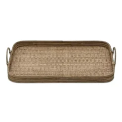 Rattan And Wood Decorative Trays, Set Of 2-Kirkland's Home Store