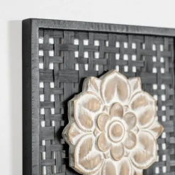 Rattan Medallion Wall I Plaque-Kirkland's Home Fashion