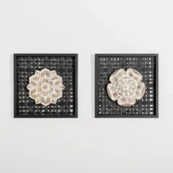 Rattan Medallion Wall I Plaque-Kirkland's Home Fashion