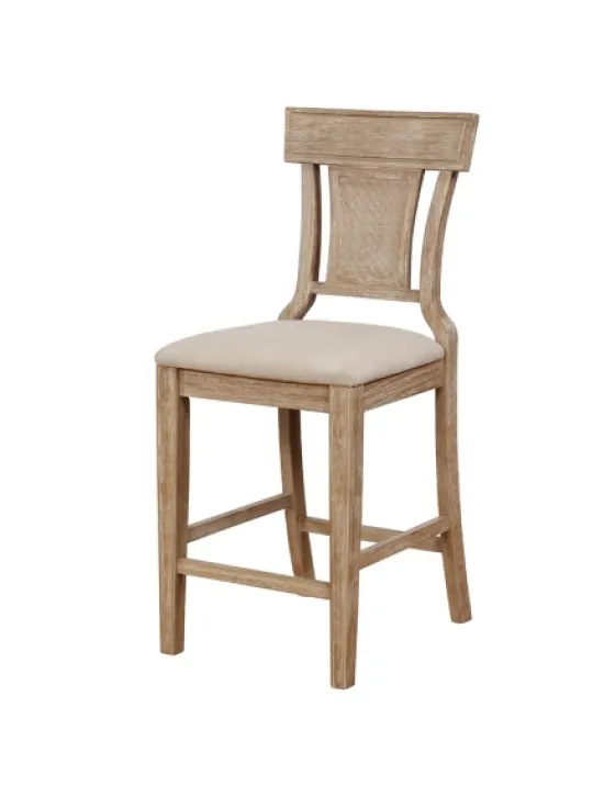 Ray With Gray Wash Finish Counter Stool-Kirkland's Home Clearance