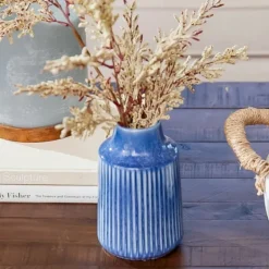 Reactive Ribbed Vase, 7 In.-Kirkland's Home Fashion