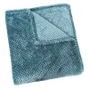 Real Teal Heavenly Plush Bubble Throw-Kirkland's Home Clearance