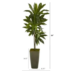 Real Touch Dracaena Tree In Green Planter, 4.5 Ft.-Kirkland's Home Best Sale