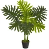 Real Touch Potted Tree Philodendron, 36 In.-Kirkland's Home Clearance