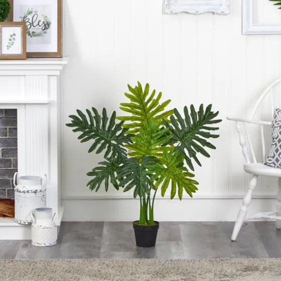 Real Touch Potted Tree Philodendron, 36 In.-Kirkland's Home Clearance
