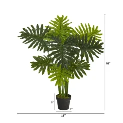 Real Touch Potted Tree Philodendron, 40 In.-Kirkland's Home Discount