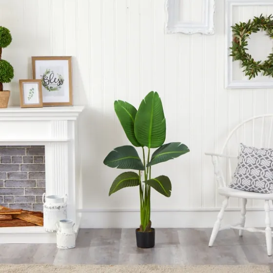 Real Touch Travelers Palm Plant, 45 In.-Kirkland's Home Outlet
