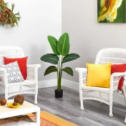 Real Touch Travelers Palm Plant, 45 In.-Kirkland's Home Outlet
